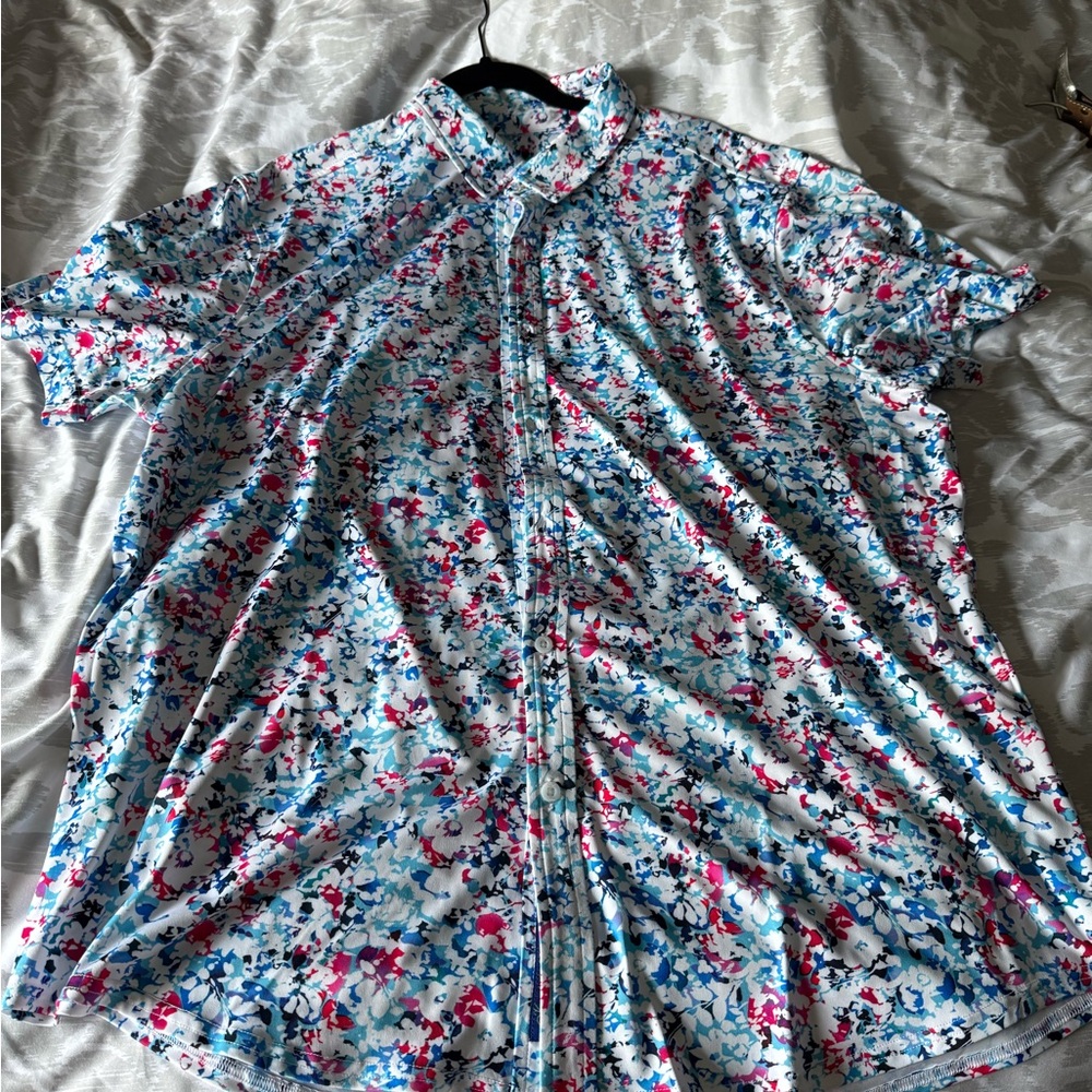Robert Graham Multicolor Floral Casual Button Down Shirt
